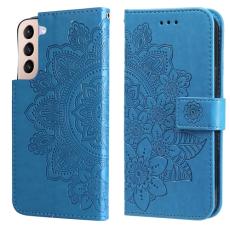  Samsung Galaxy S22 Fodral Mandala Blomma Bl&aring; - Teknikhallen.se