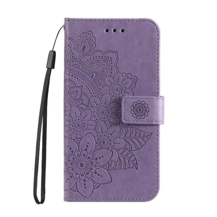 Bild 2,  Samsung Galaxy S22 Fodral Mandala Blomma Lila - Teknikhallen.se