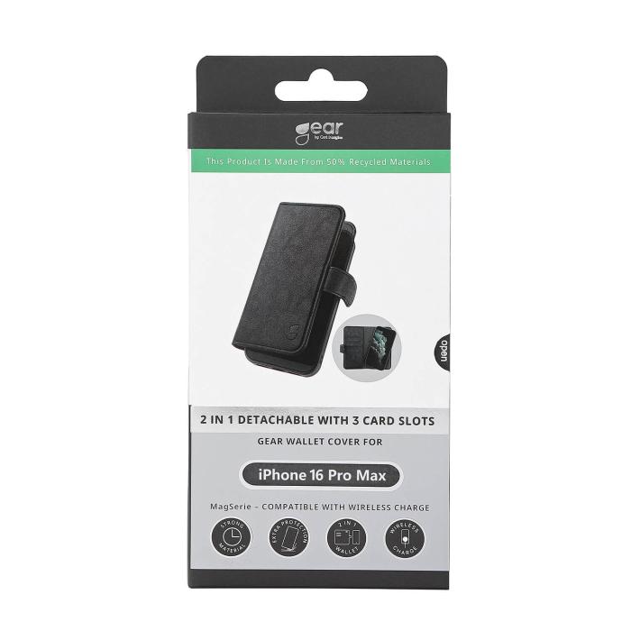 Bild 5, Gear Gear iPhone 16 Pro Max 2in1 MagSafe Magnet Fodral / Skal Svart - Teknikhallen.se
