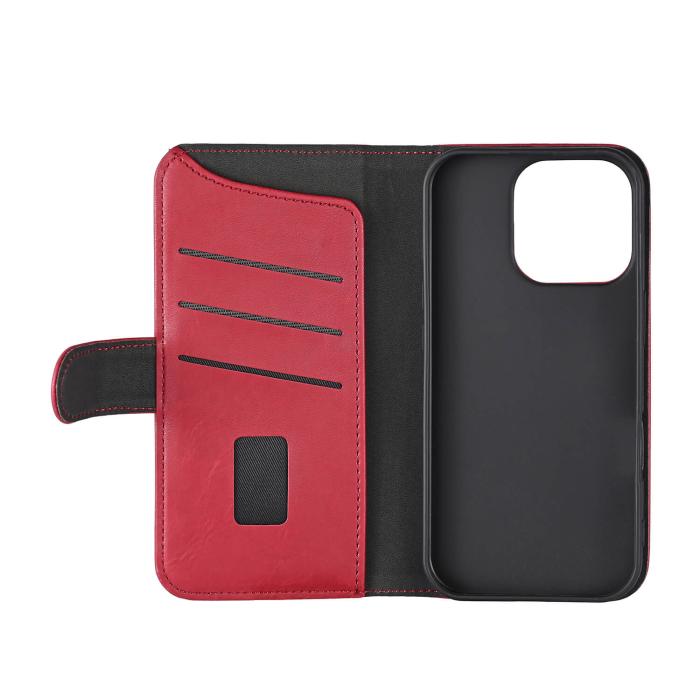 Bild 3, Gear Gear iPhone 16 Pro Fodral MagSeries Läder Deep Red - Teknikhallen.se