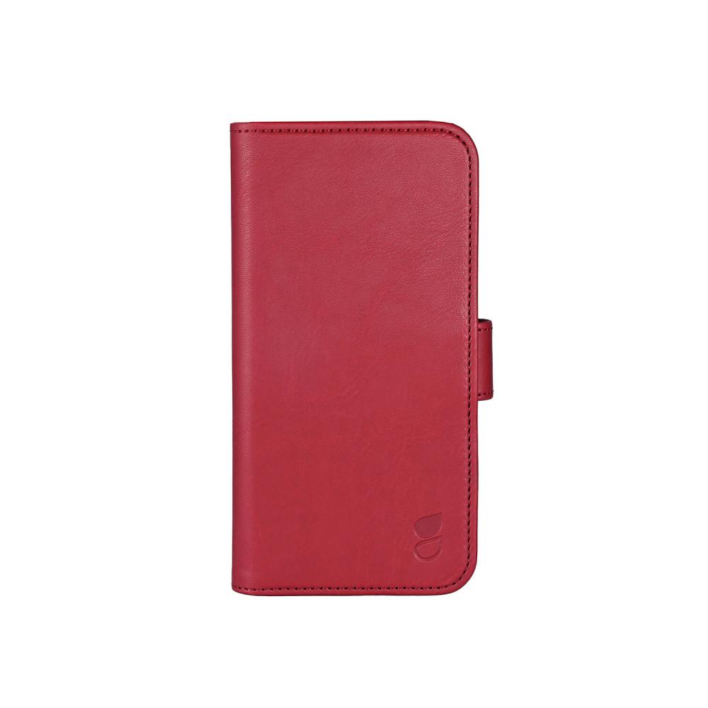 Gear Gear iPhone 16 Pro Fodral MagSeries Läder Deep Red - Teknikhallen.se