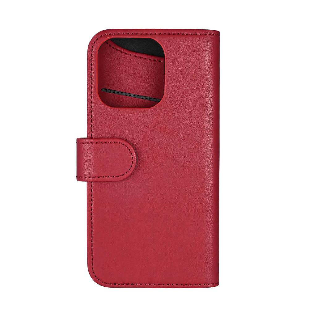 Gear Gear iPhone 16 Pro Fodral MagSeries Läder Deep Red - Teknikhallen.se