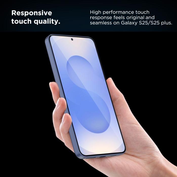 Bild 5, Tech-Protect Tech-Protect Galaxy S25 Plus 2-PACK Skärmskydd QuickSet+ Härdat Glas - Teknikhallen.se