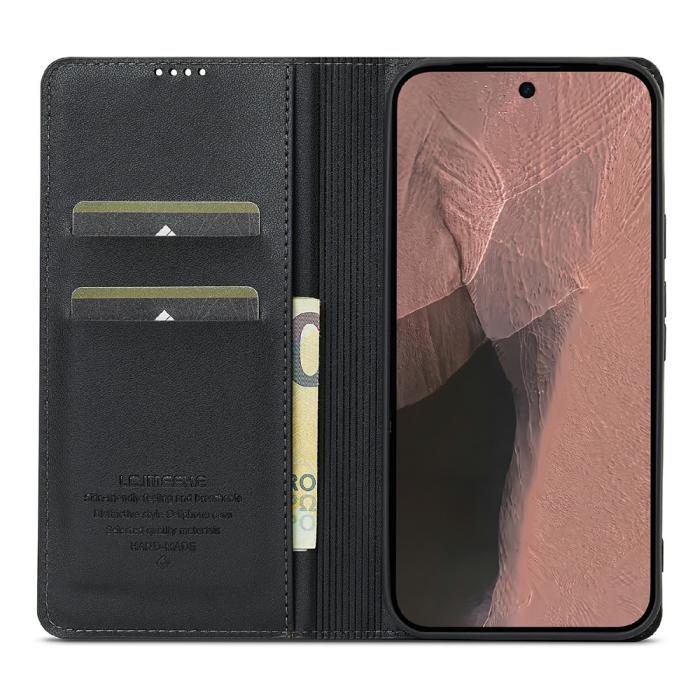 Bild 2, LC.IMEEKE LC.IMEEKE Google Pixel 11 Pro XL Fodral Flip Läder Svart - Teknikhallen.se