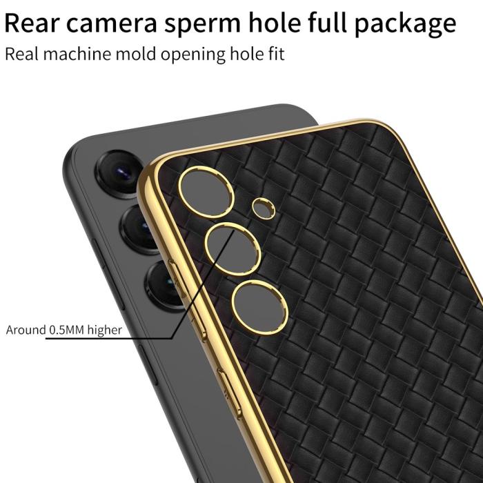Bild 4, GKK GKK Galaxy S24 Plus Skal Vävd Hybrid Läder Lila - Teknikhallen.se