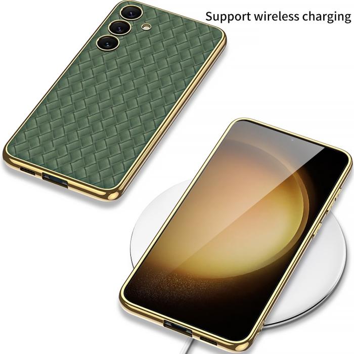 Bild 5, GKK GKK Galaxy S24 Plus Skal Vävd Hybrid Läder Lila - Teknikhallen.se