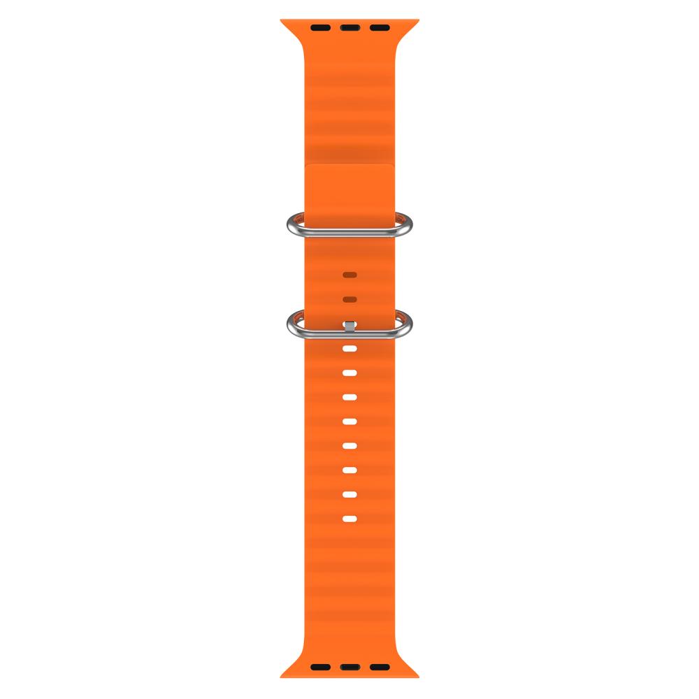 ColorPop Apple Watch 42/44/45/49 mm Armband Ocean Wave Orange - Teknikhallen.se