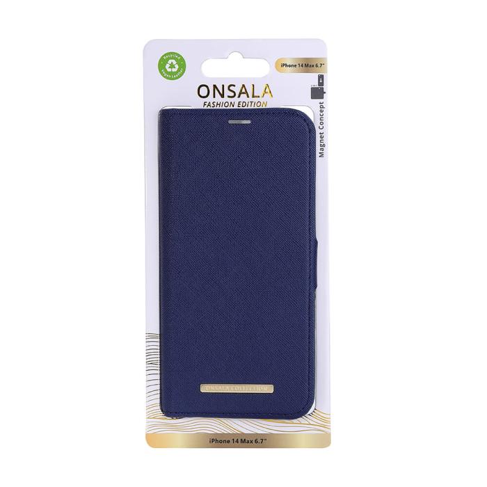 Bild 2, Onsala ONSALA iPhone 14 Plus Fodral ECO Navy Blue - Teknikhallen.se