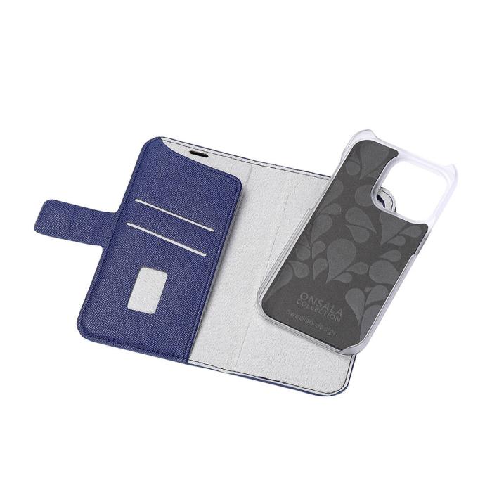 Bild 4, Onsala ONSALA iPhone 14 Pro Fodral ECO Navy Blue - Teknikhallen.se