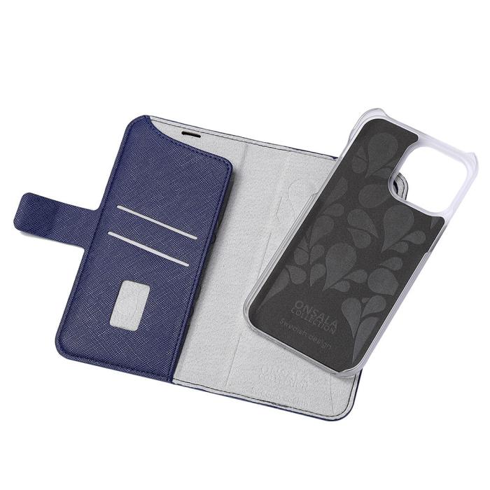Bild 4, Onsala ONSALA iPhone 14 Pro Max Fodral ECO Navy Blue - Teknikhallen.se