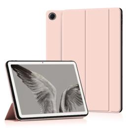  Google Pixel Tablet Fodral Tri-Fold Läder Ljus Rosa - Teknikhallen.se