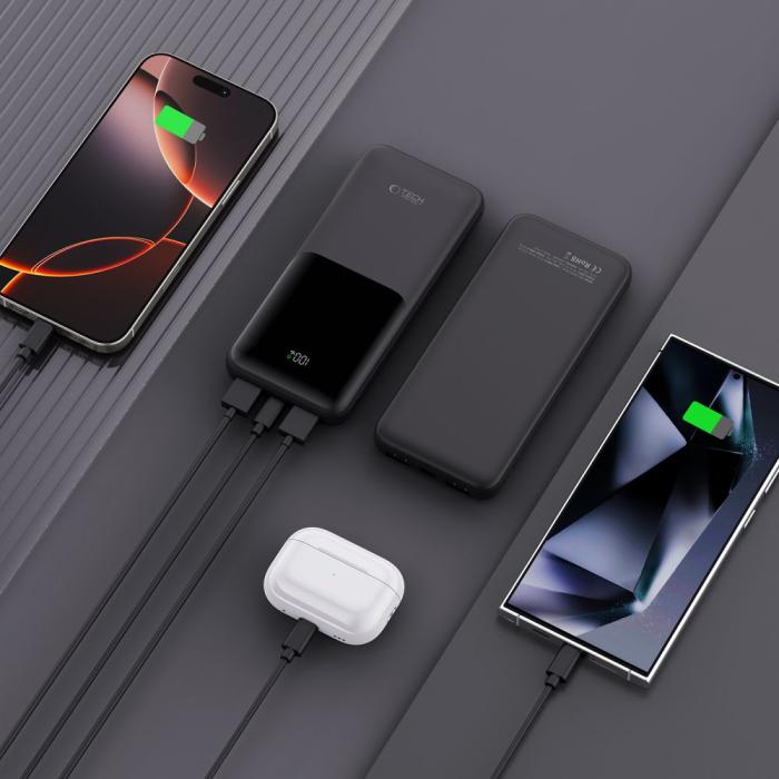 Bild 6, Tech-Protect Tech-Protect 10000 mAh 22.5W Powerbank Svart - Teknikhallen.se