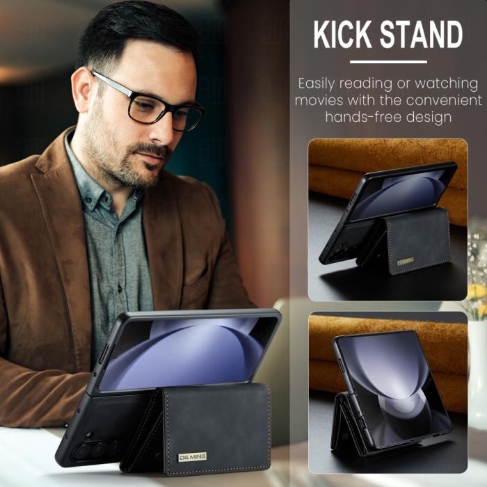 Bild 4, DG.MING DG.MING Galaxy Z Fold 5 Skal 2in1 Magnetisk Avtagbart Kortfack - Teknikhallen.se