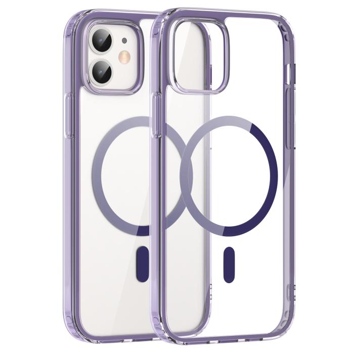 Bild 2, ColorPop ColorPop iPhone 12/12 Pro Skal CH MagSafe Transparent/Lila - Teknikhallen.se
