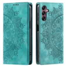  Samsung Galaxy A25 5G Fodral Flip Mandala L&auml;der Gr&ouml;n - Teknikhallen.se