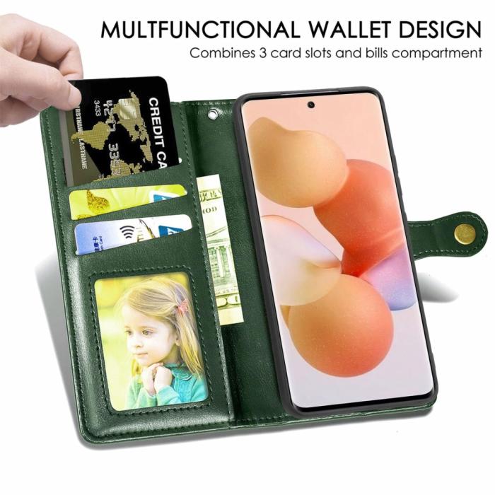 Bild 4,  Xiaomi 12T / 12T Pro Fodral Magnetisk Mässing Grön - Teknikhallen.se