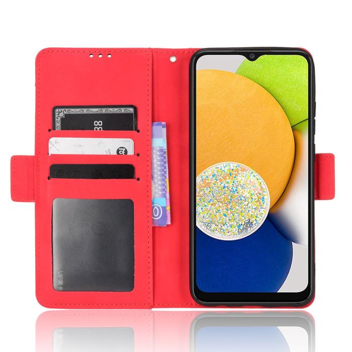 Bild 4,  Samsung Galaxy A03 Fodral Avtagbart Kortfodral Röd - Teknikhallen.se