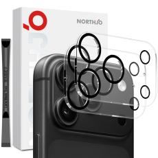 NORTHJO NORTHJO iPhone 18 Pro Max 2-PACK Linsskydd Svarta Ringar - Teknikhallen.se