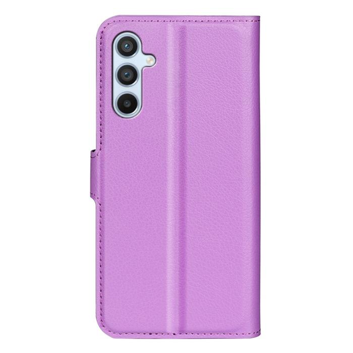 Bild 6,  Samsung Galaxy A54 5G Fodral Litchi Läder Lila - Teknikhallen.se