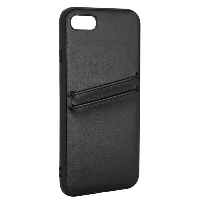 Bild 3, Buffalo Buffalo iPhone 7/8/SE Skal Läder Med 2 Kortfack Svart - Teknikhallen.se