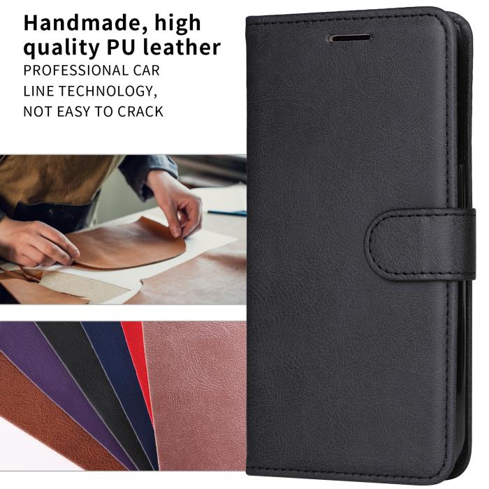 Bild 6,  Motorola Moto G86 Power / G86 5G Fodral Läder Svart - Teknikhallen.se