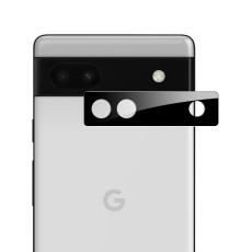  Google Pixel 6A Linsskydd H&auml;rdat Glas Svart - Teknikhallen.se