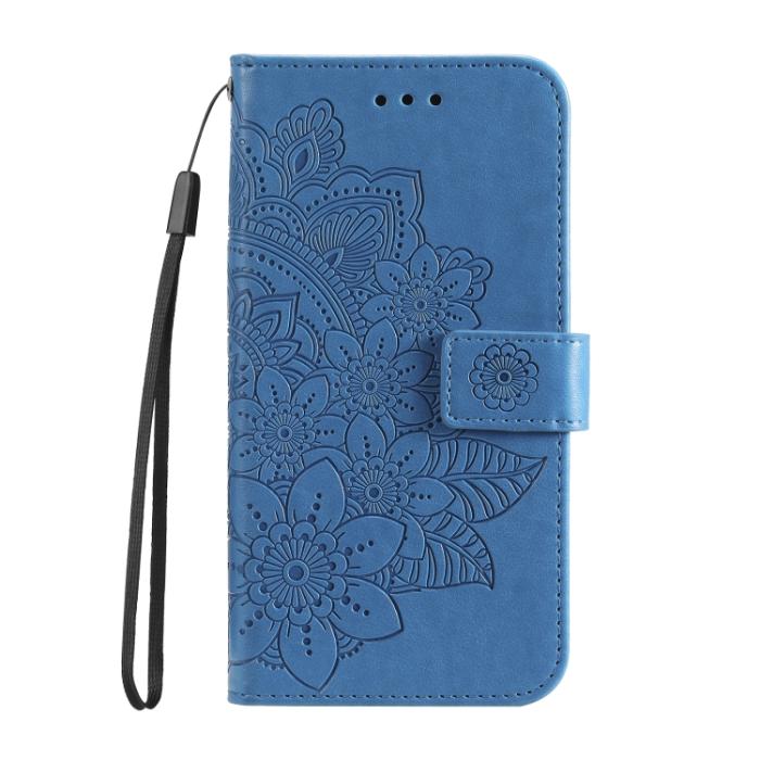 Bild 2,  Samsung Galaxy S22 Fodral Mandala Blomma Blå - Teknikhallen.se