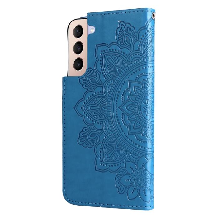 Bild 3,  Samsung Galaxy S22 Fodral Mandala Blomma Blå - Teknikhallen.se