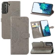  Samsung Galaxy S22 Fodral Mandala L&auml;der Gr&aring; - Teknikhallen.se