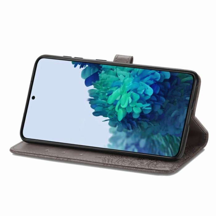 Bild 4,  Samsung Galaxy S22 Fodral Mandala Läder Grå - Teknikhallen.se
