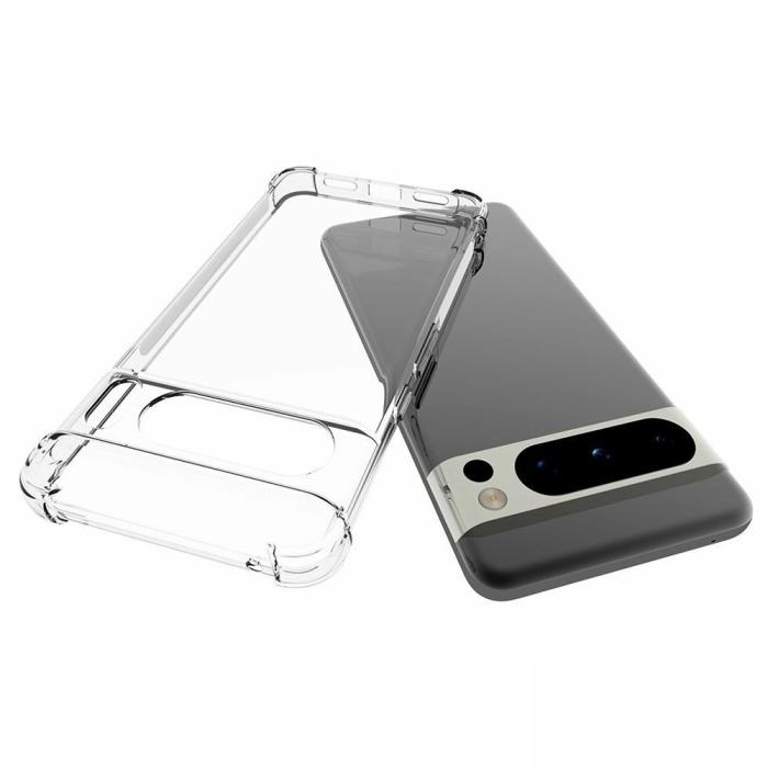 Bild 4,  Google Pixel 8 Pro Skal Shockproof TPU Transparent - Teknikhallen.se