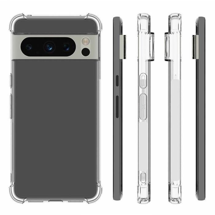 Bild 5,  Google Pixel 8 Pro Skal Shockproof TPU Transparent - Teknikhallen.se