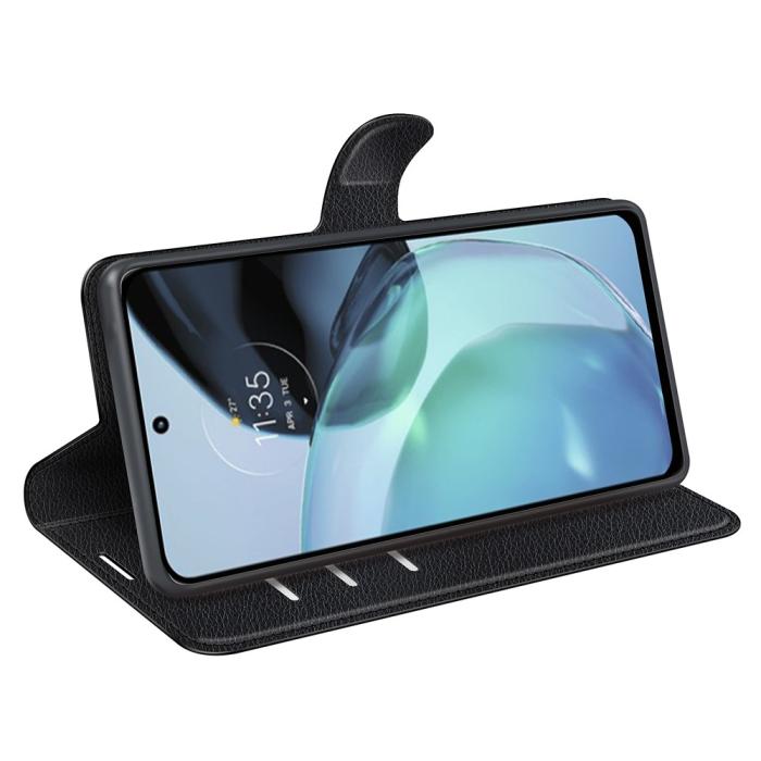 Bild 3,  Google Pixel 7A Fodral Litchi Textur Läder Svart - Teknikhallen.se