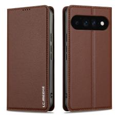 LC.IMEEKE LC.IMEEKE Google Pixel 11 Pro XL Fodral Flip L&auml;der Brun - Teknikhallen.se