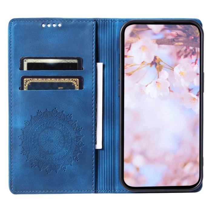 Bild 2,  Motorola Moto G04 4G/G24 4G Fodral Filp Mandala Blå - Teknikhallen.se