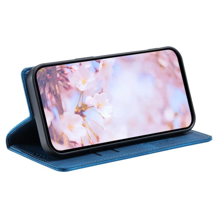 Bild 4,  Motorola Moto G04 4G/G24 4G Fodral Filp Mandala Blå - Teknikhallen.se