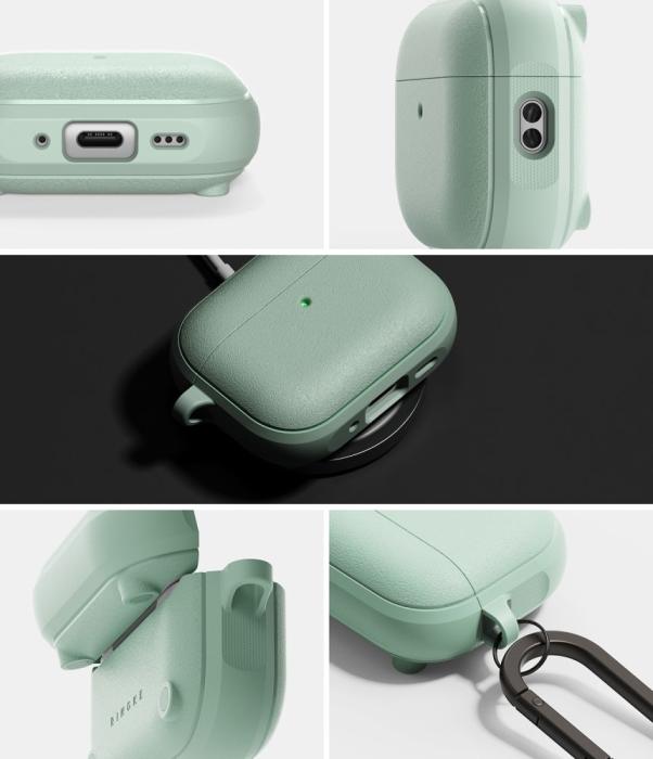 Bild 3, Ringke Ringke AirPods Pro 3 Skal MagSafe Onyx Mint - Teknikhallen.se