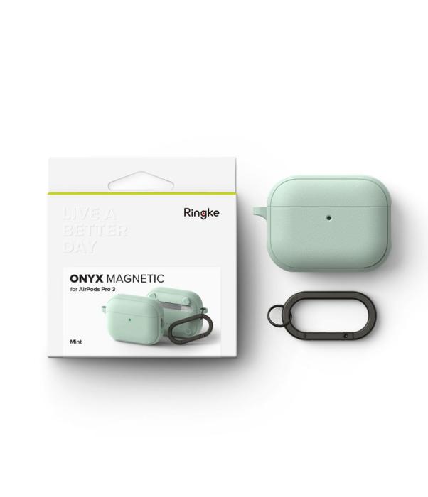 Bild 4, Ringke Ringke AirPods Pro 3 Skal MagSafe Onyx Mint - Teknikhallen.se