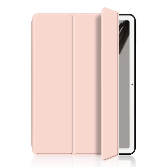 Bild 5,  Google Pixel Tablet Fodral Tri-Fold Läder Ljus Rosa - Teknikhallen.se