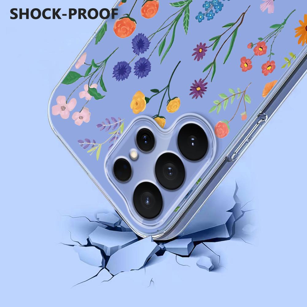  Samsung Galaxy S26 Ultra Skal Med Tryck Blommor - Teknikhallen.se