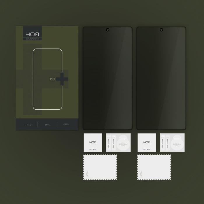 Bild 6, HOFI HOFI Galaxy S25 Ultra 2-PACK Skärmskydd Pro+ Härdat Glas Privacy - Teknikhallen.se