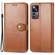  Xiaomi 12T / 12T Pro Fodral Magnetisk M&auml;ssing Brun - Teknikhallen.se