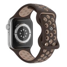 ColorPop Sportarmband Dual-Color Apple Watch 42/44/45/46/49 mm (S/M) Brun - Teknikhallen.se