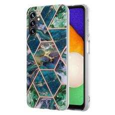  Samsung Galaxy A14 4G/5G Skal Marmor Bl&aring;/Gr&ouml;n - Teknikhallen.se