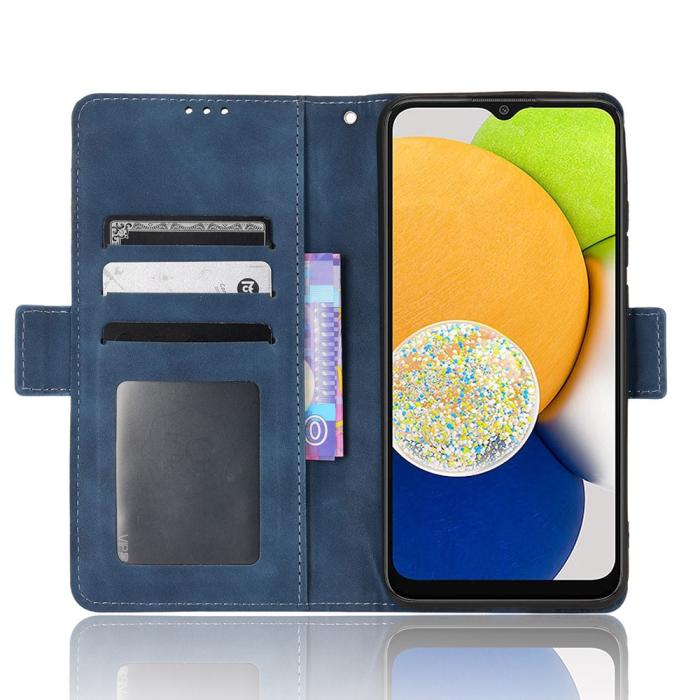 Bild 4,  Samsung Galaxy A03 Fodral Avtagbart Kortfodral Blå - Teknikhallen.se