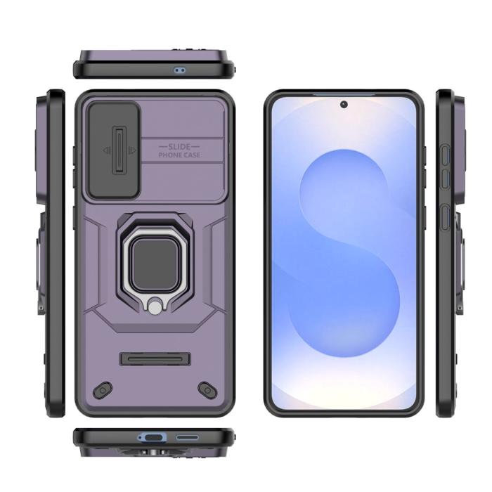 Bild 5,  Samsung Galaxy S25 Edge Skal CamShield Ring Hybrid Lila - Teknikhallen.se