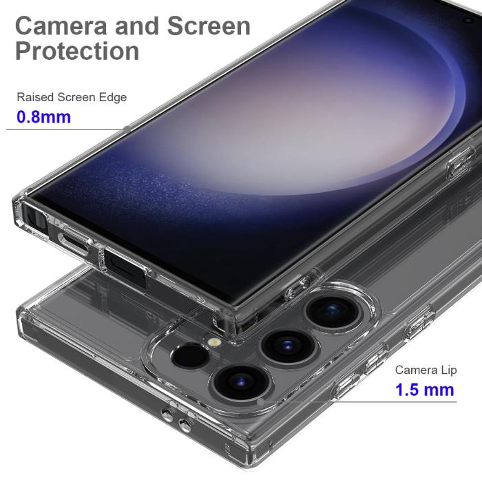 Bild 4,  Samsung Galaxy S24 Ultra Skal Akryl/TPU Transparent - Teknikhallen.se