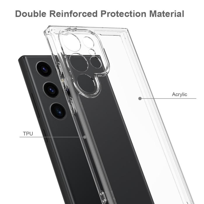 Bild 5,  Samsung Galaxy S24 Ultra Skal Akryl/TPU Transparent - Teknikhallen.se