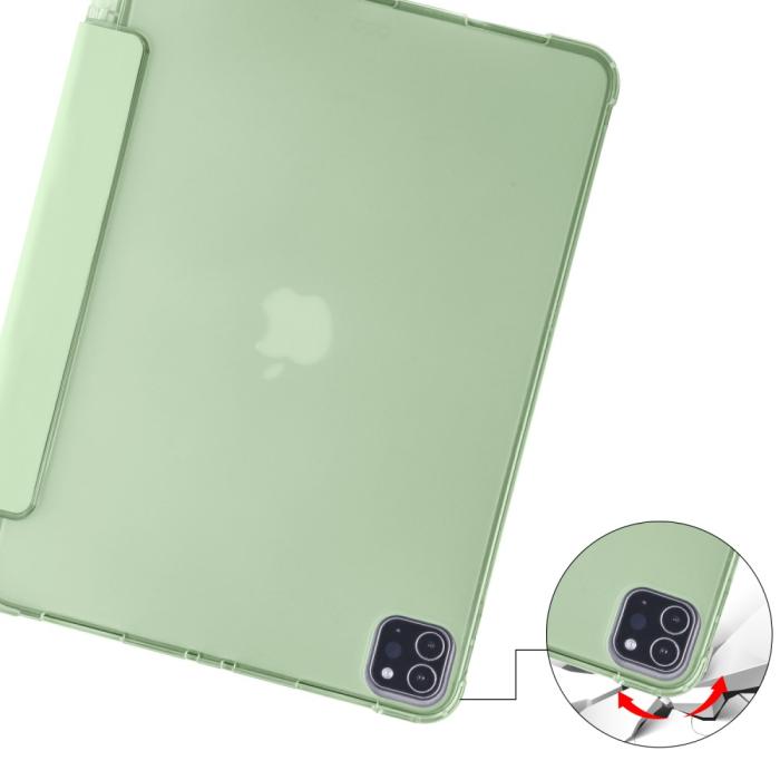 Bild 6,  iPad Pro 12.9 Fodral Tri-Fold Pennhållare Grön - Teknikhallen.se