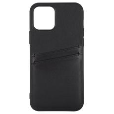 Buffalo Buffalo iPhone 12 / 12 Pro Skal L&auml;der Med 2 Kortfack Svart - Teknikhallen.se